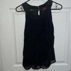 Black sleeveless blouse